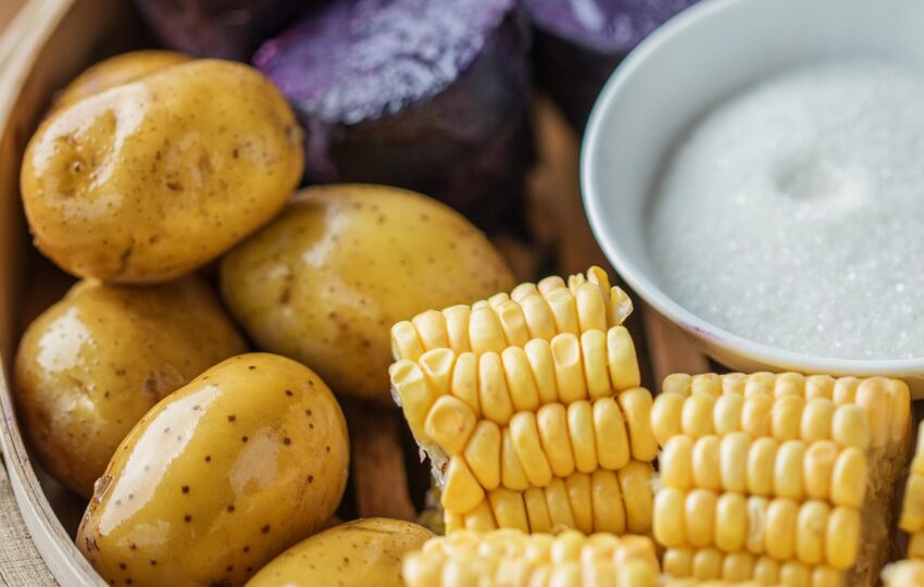 馬鈴薯、玉米與紫薯