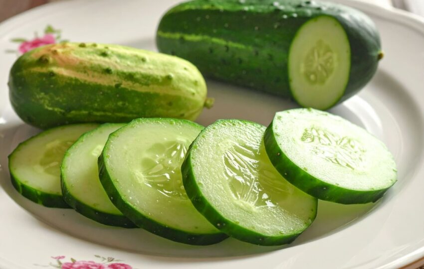 切開後的小黃瓜依然清脆