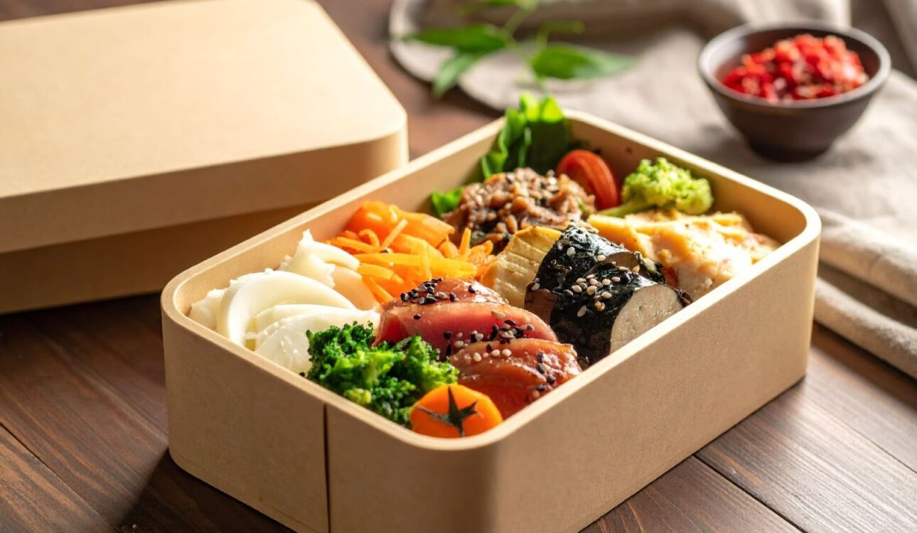 便當盒分裝完成