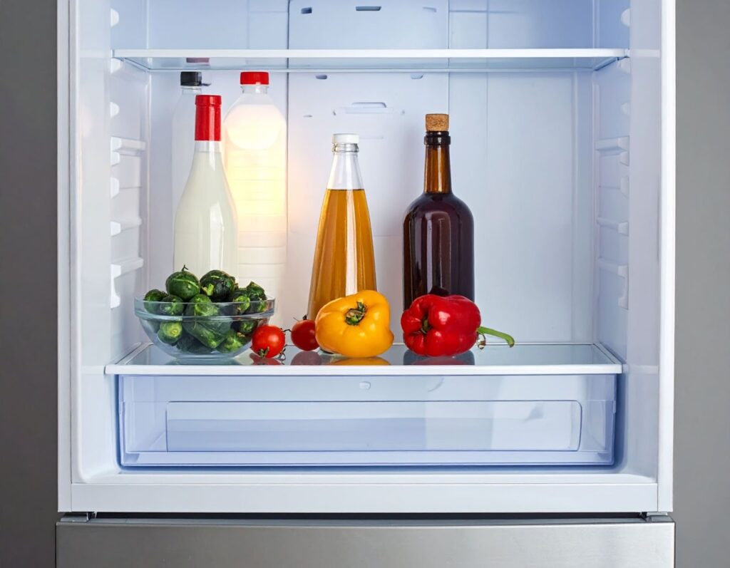 冰箱打開只剩幾樣常見食材